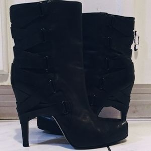 Sexy Black stiletto boots